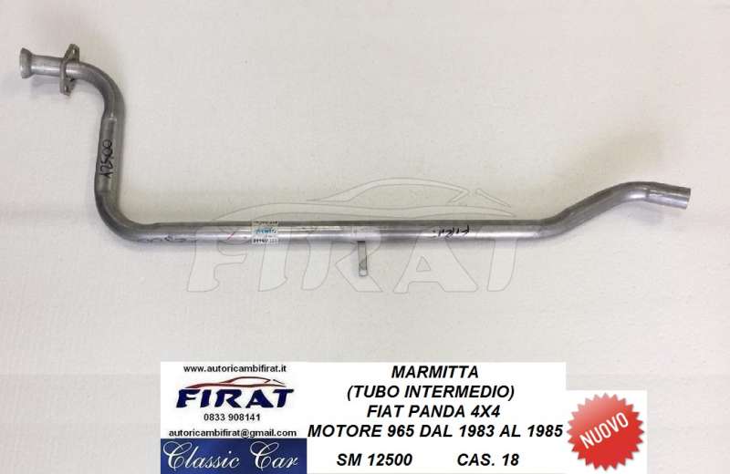 MARMITTA FIAT PANDA 4X4 83 - 85 TUBO INTERMEDIO (12500)